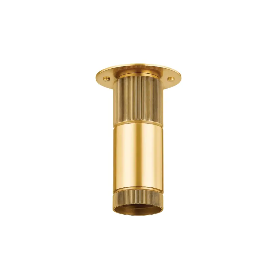 Dighton Flush Mount in Aged Brass - Image 1