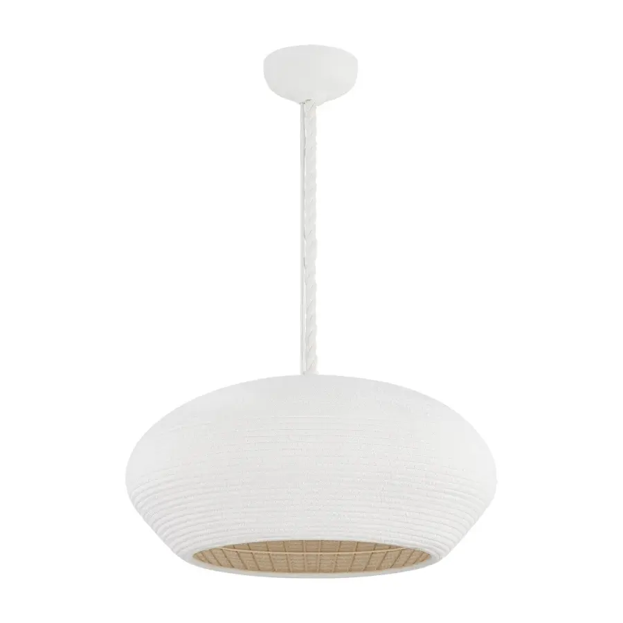 Ferndale 24" Pendant in Gesso White - Image 1