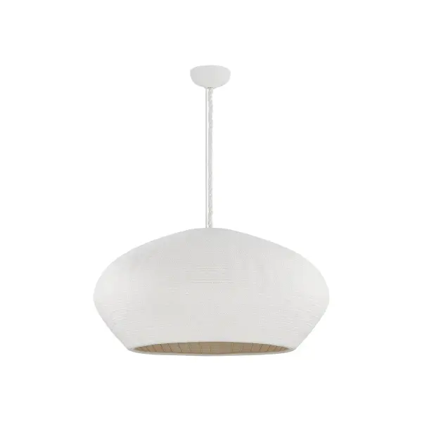 Ferndale Large Pendant in Gesso White - Image 1