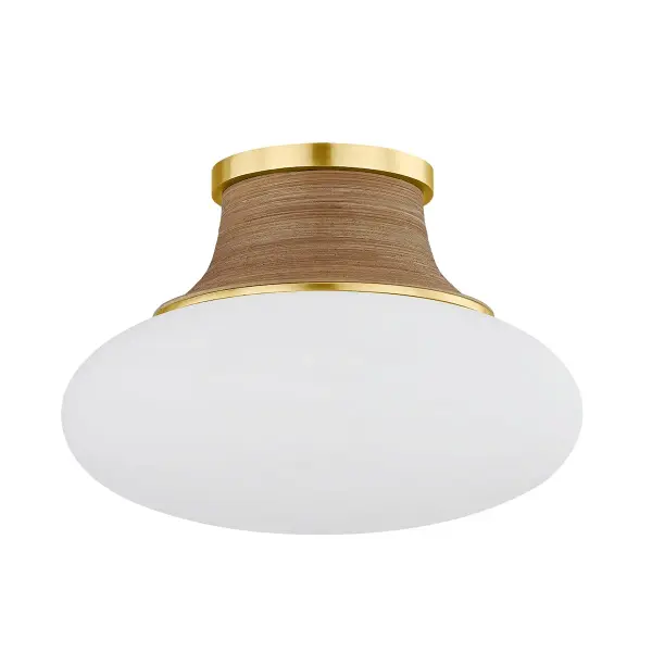 Pearl River brings organic texture and warmth to modern ceiling lighting. The hand-wrapped rattan accents and matte cloud glass create a soft, coastal aesthetic perfect for intimate spaces with lower ceilings.
