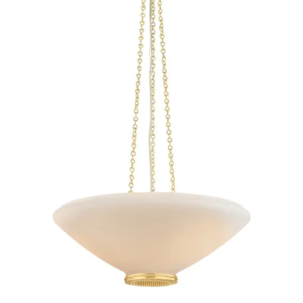 Awosting 3-Light Pendant in Aged Brass - Image 1