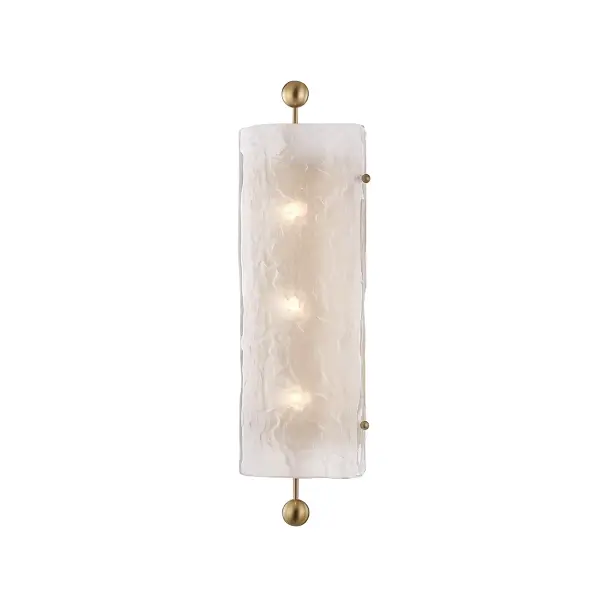 Broome 3-Light Wall Sconce in Aged Brass