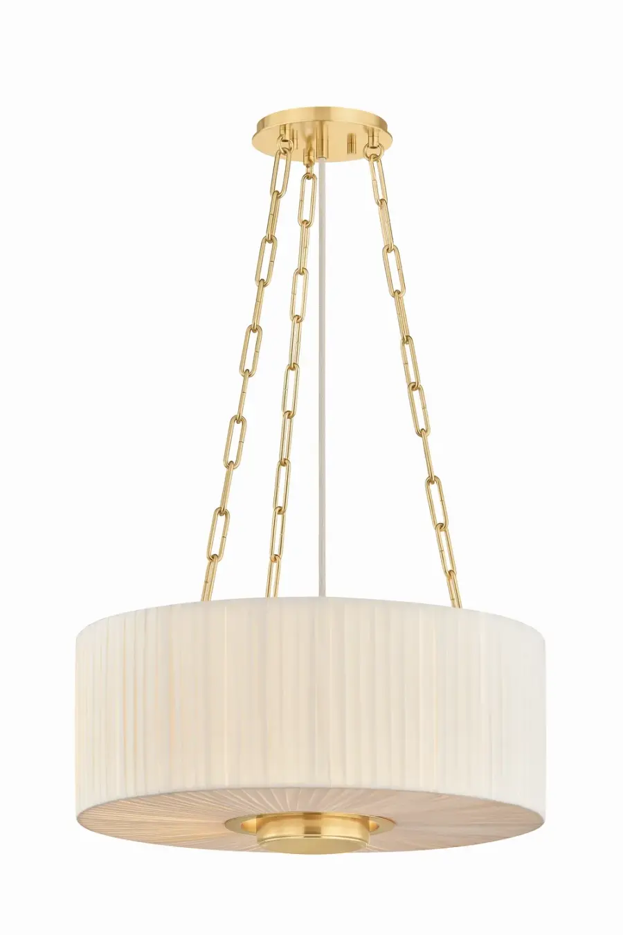 Camby 3-Light Pendant in Aged Brass - Image 1