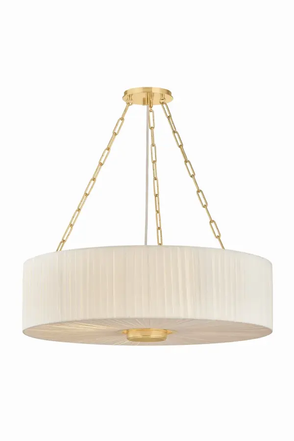 Camby 4-Light Chandelier in Aged Brass - Image 1