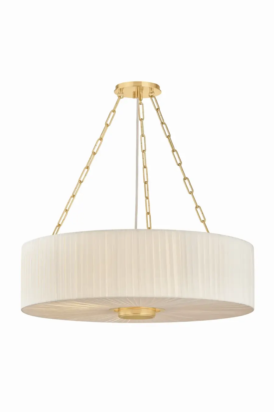 Camby 4-Light Chandelier in Aged Brass - Image 1