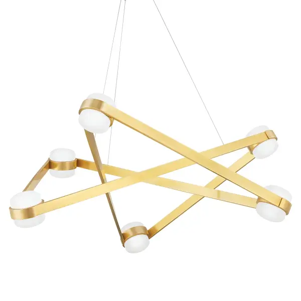 A striking conversation piece that combines angular geometry with cylindrical opal glass shades. The integrated LED design delivers warm, energy-efficient illumination while the architectural form adds visual movement and modern elegance.