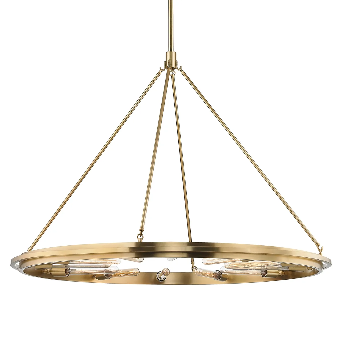 Chambers 12-Light Chandelier in Aged Brass