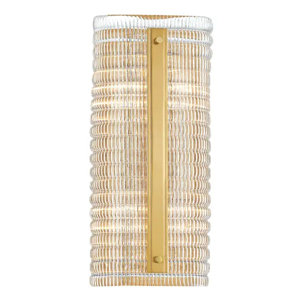 The Athens wall sconce brings traditional elegance with four candelabra lights arranged vertically. Its aged brass finish and 15.75-inch height make it ideal for flanking mirrors or creating symmetrical lighting in bathrooms and hallways.