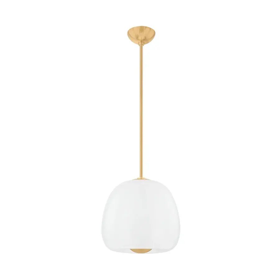 Scranton LED Pendant in Aged Brass - Image 1