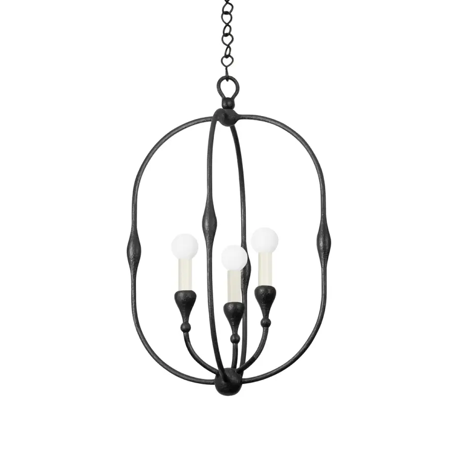 Baltic 3-Light Lantern Chandelier