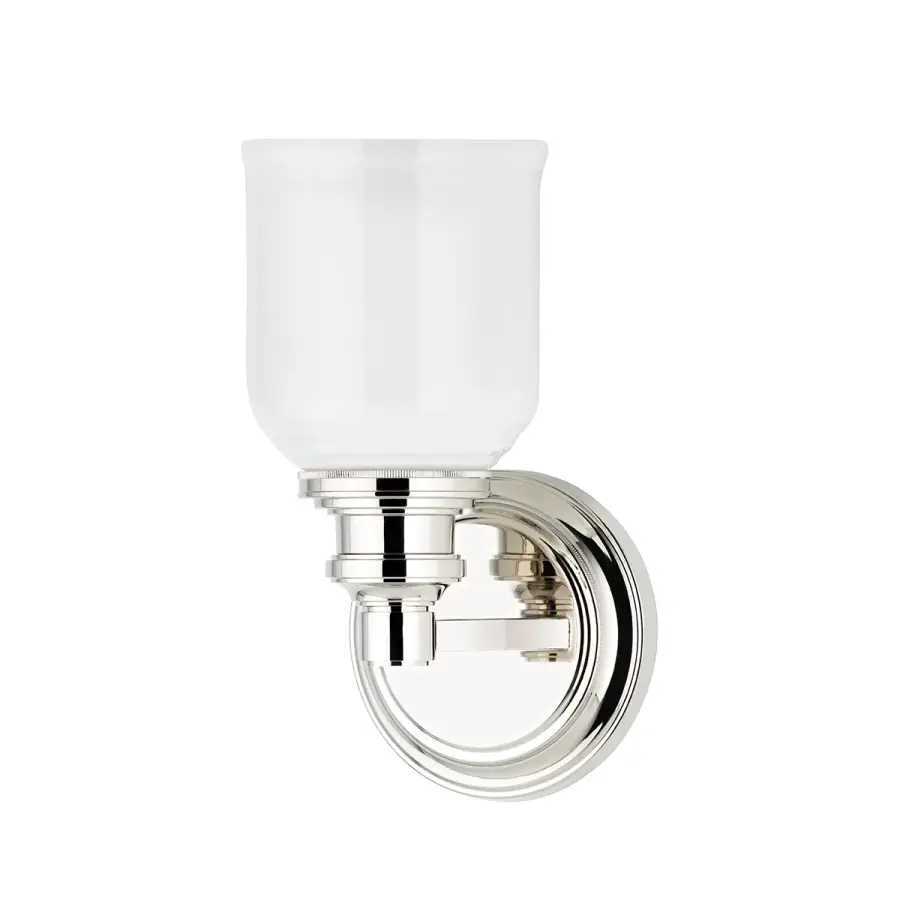 Windham One Light Bath Bracket in Polished Nickel