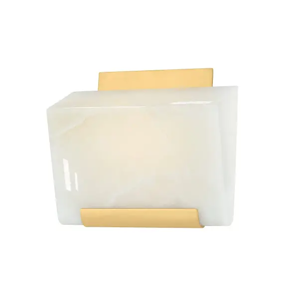 Inspired by Charlotte Perriand's design language, Fairfield delivers sophisticated architectural lighting in a compact form. The natural onyx shade creates warm, diffused ambient light while the geometric silhouette adds refined elegance to small spaces.