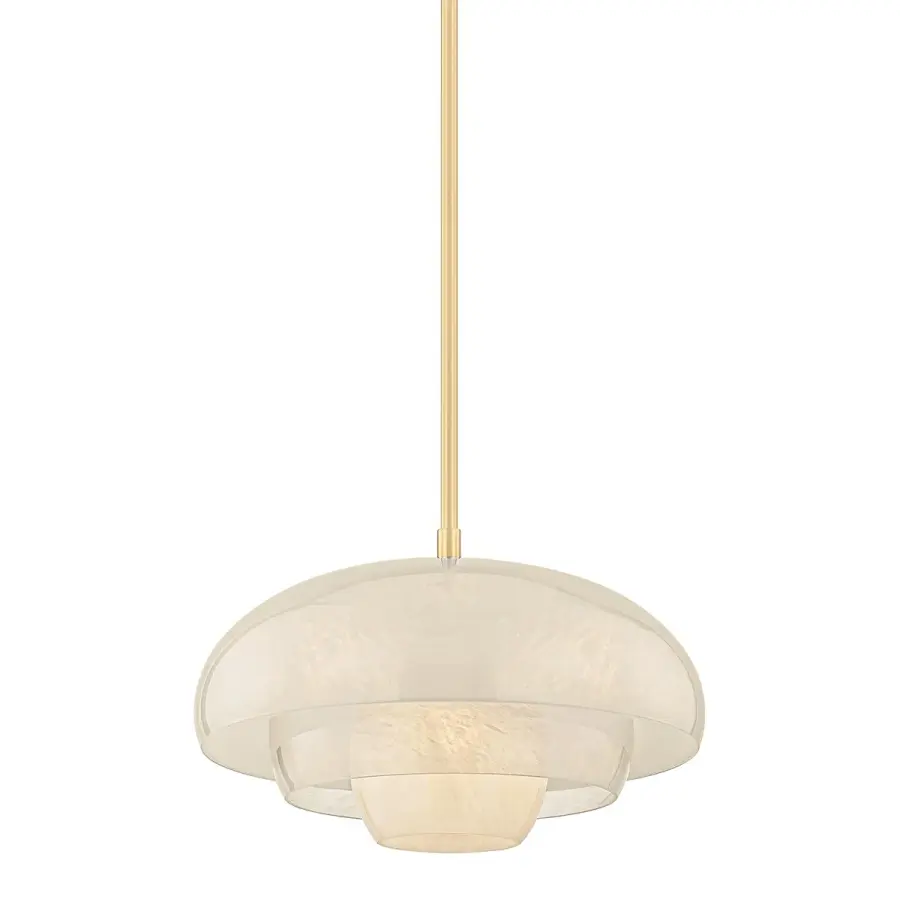 Auburndale 3-Light Pendant in Aged Brass - Image 1