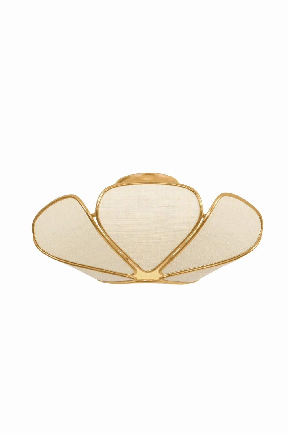 Bayville 3-Light Semi-Flush Mount in Vintage Gold Leaf