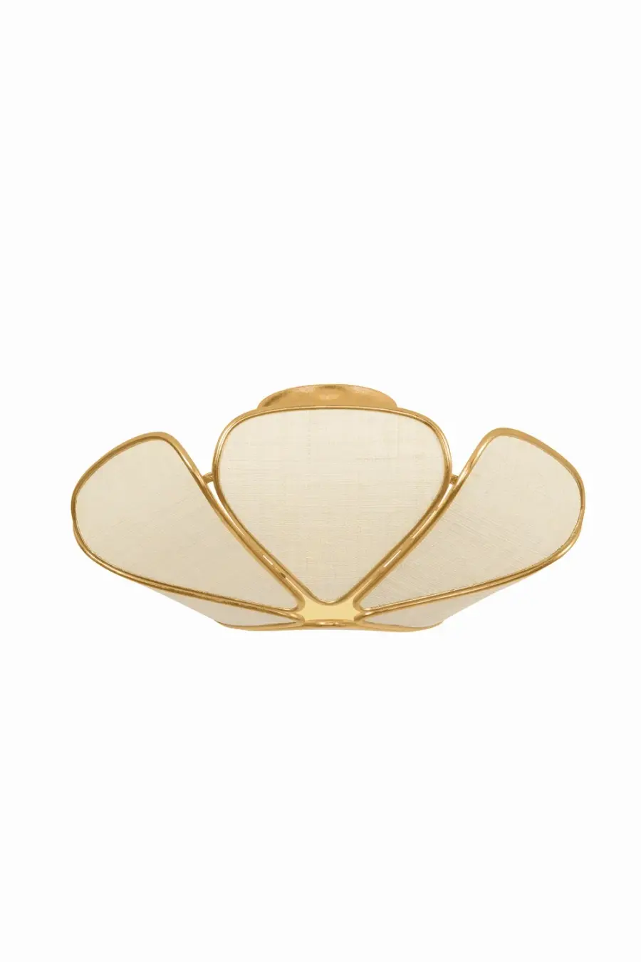 Bayville 3-Light Semi-Flush Mount in Vintage Gold Leaf - Image 1