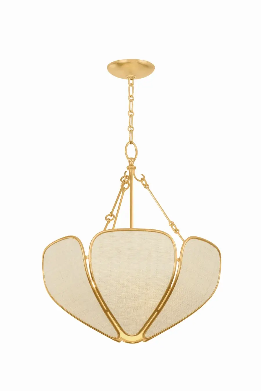 Bayville 3-Light Pendant in Vintage Gold Leaf - Image 1