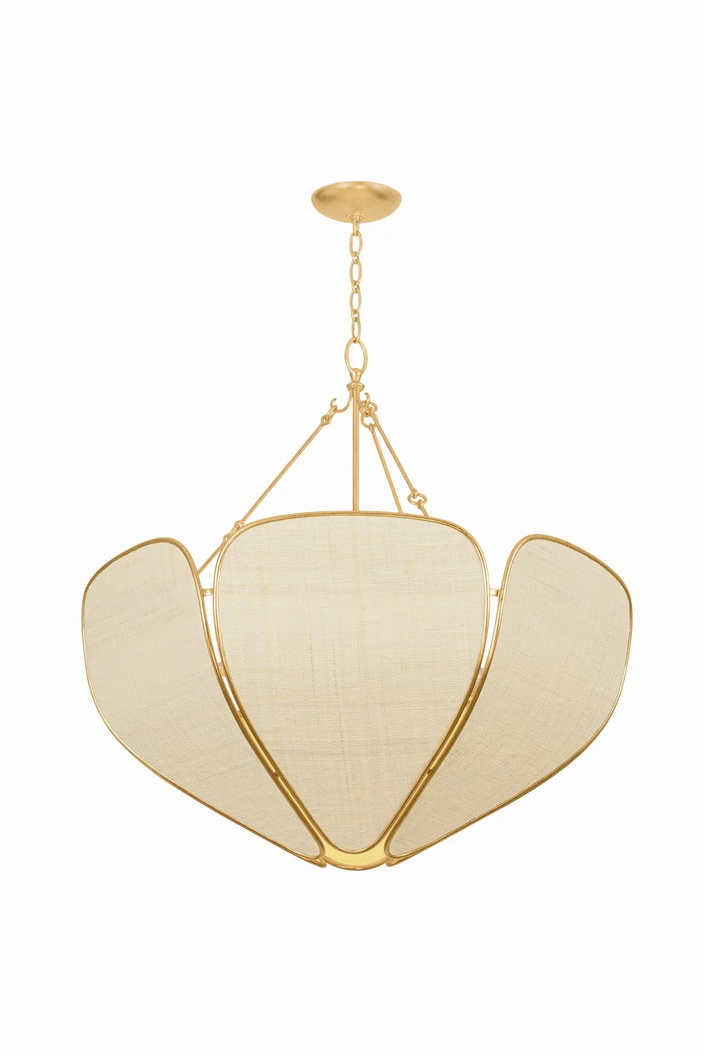 Bayville 6-Light Pendant in Vintage Gold Leaf