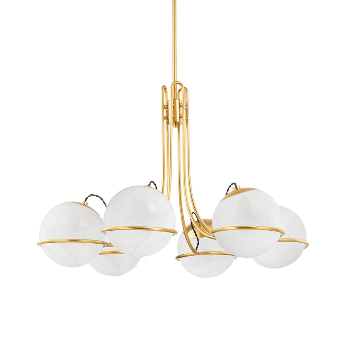 Hingham 6-Light Chandelier in Aged Brass