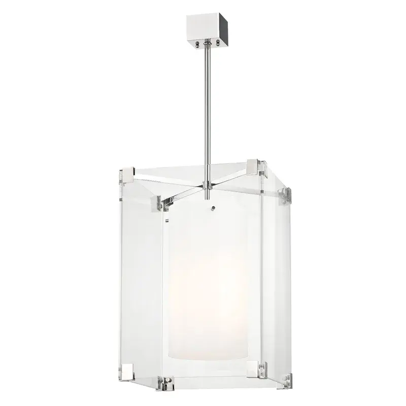 Achilles 3-Light Pendant in Polished Nickel