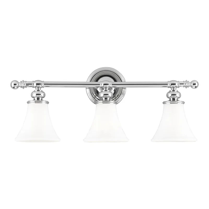 Weston 3-Light Bath Bracket in Polished Nickel