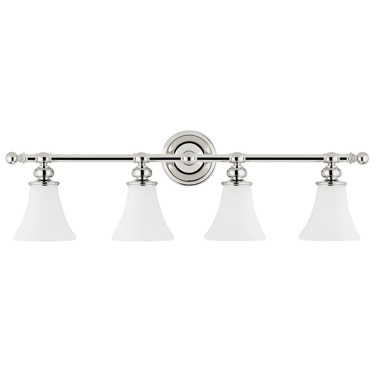 Weston 4-Light Bath Bracket in Polished Nickel