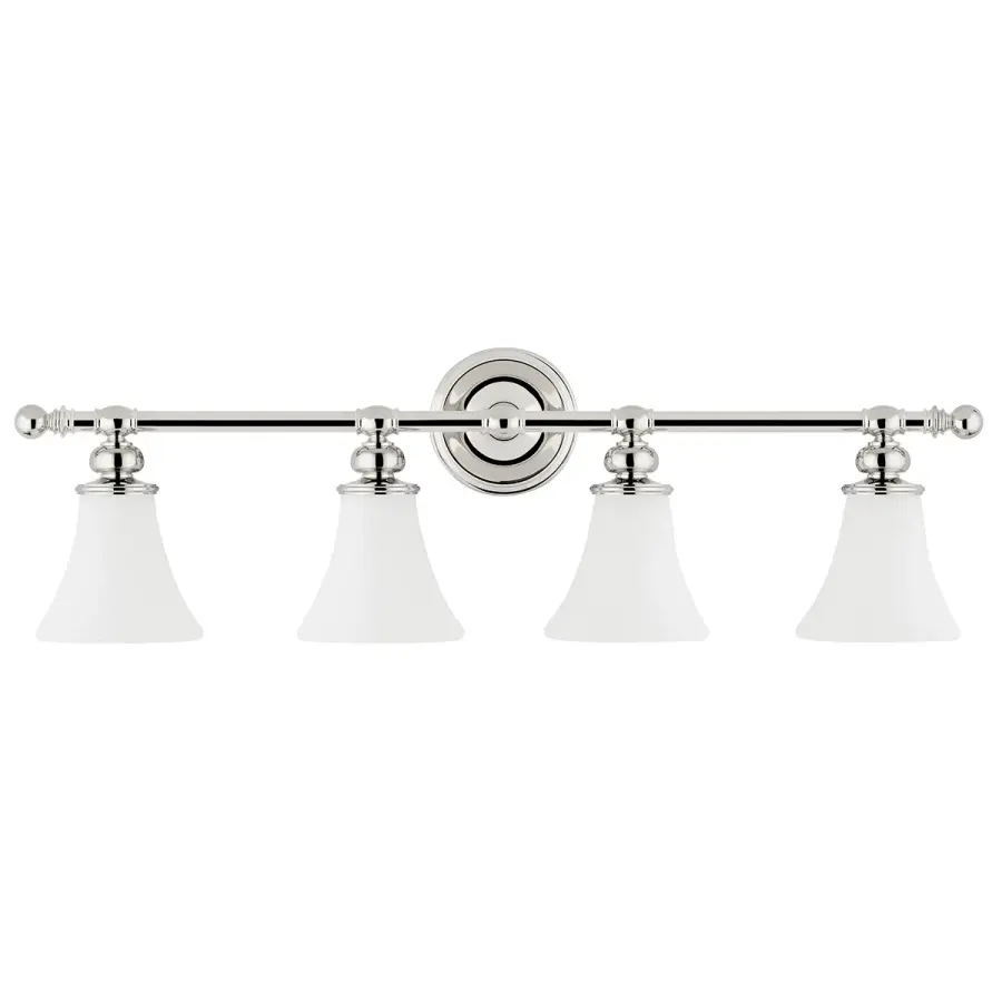 Weston 4-Light Bath Bracket in Polished Nickel