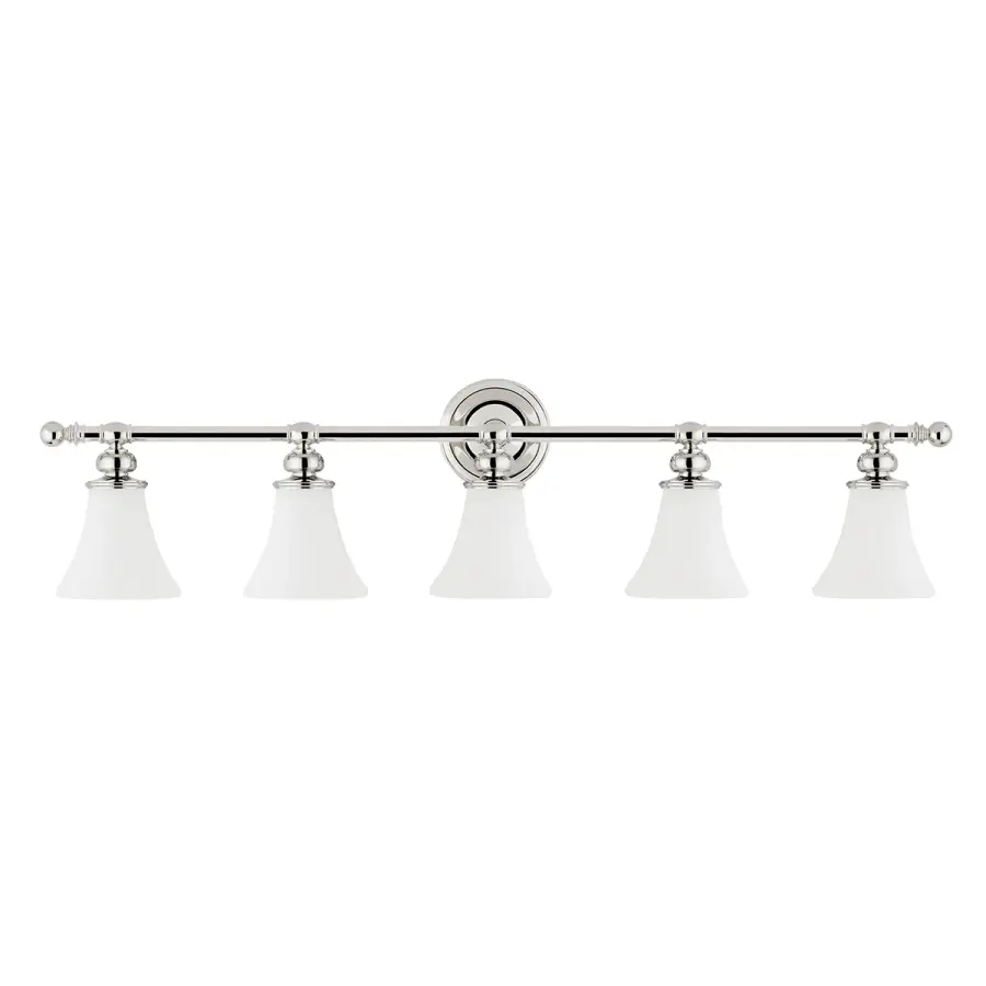Weston 5-Light Bath Bracket in Polished Nickel