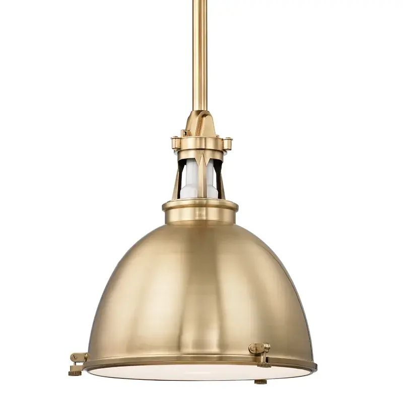 Massena Large Pendant in Aged Brass - Image 1