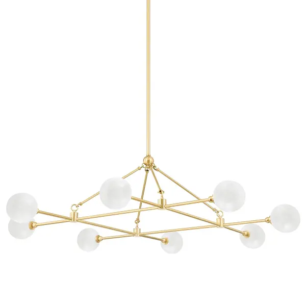 Andrews 8-Light Linear Chandelier - Image 1