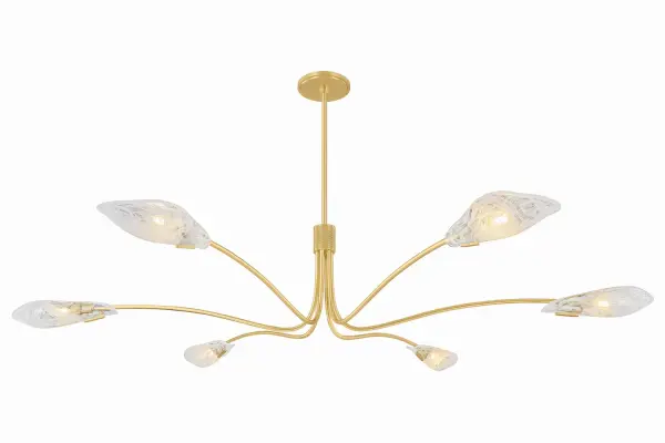 Tenafly 6-Light Chandelier in Aged Brass - Image 1