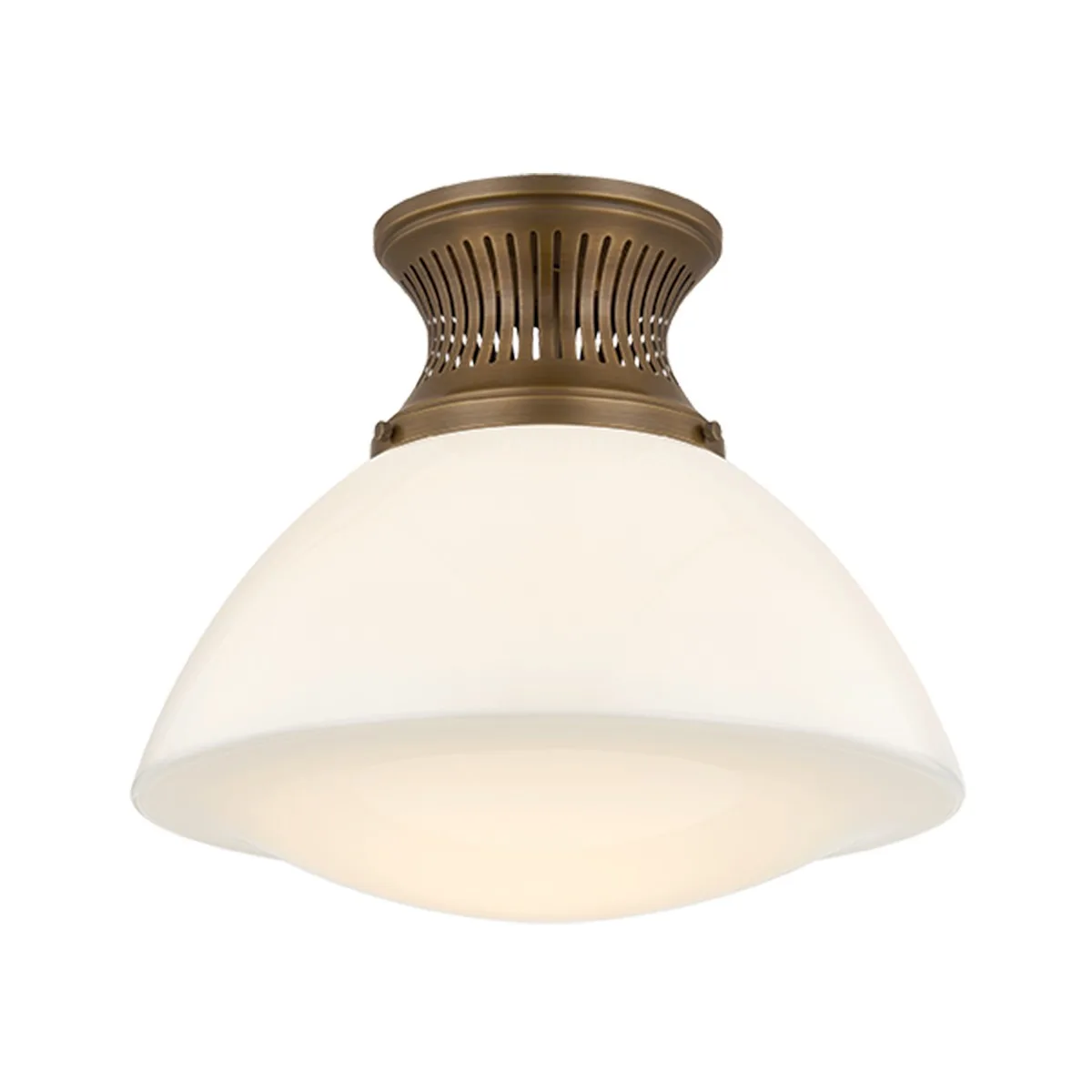 Bruceville One Light Flush Mount in Historic Bronze