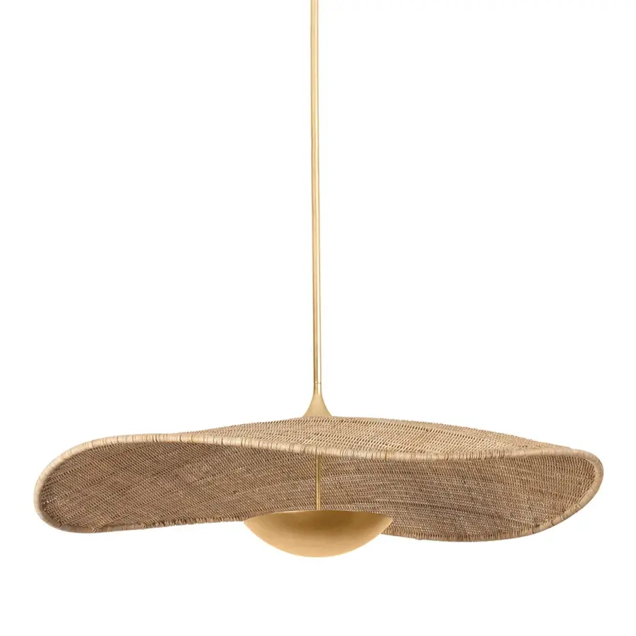 Shiloh Large LED Pendant in Vintage Gold Leaf - Image 1