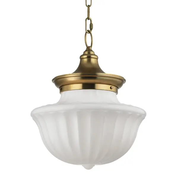 The Dutchess pendant combines traditional elegance with transitional versatility. Its aged brass finish and opal glass shades create warm, diffused lighting perfect for dining and gathering spaces.