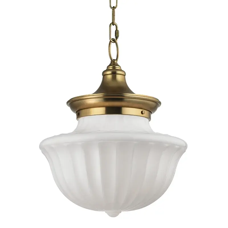 Dutchess 2-Light Pendant in Aged Brass