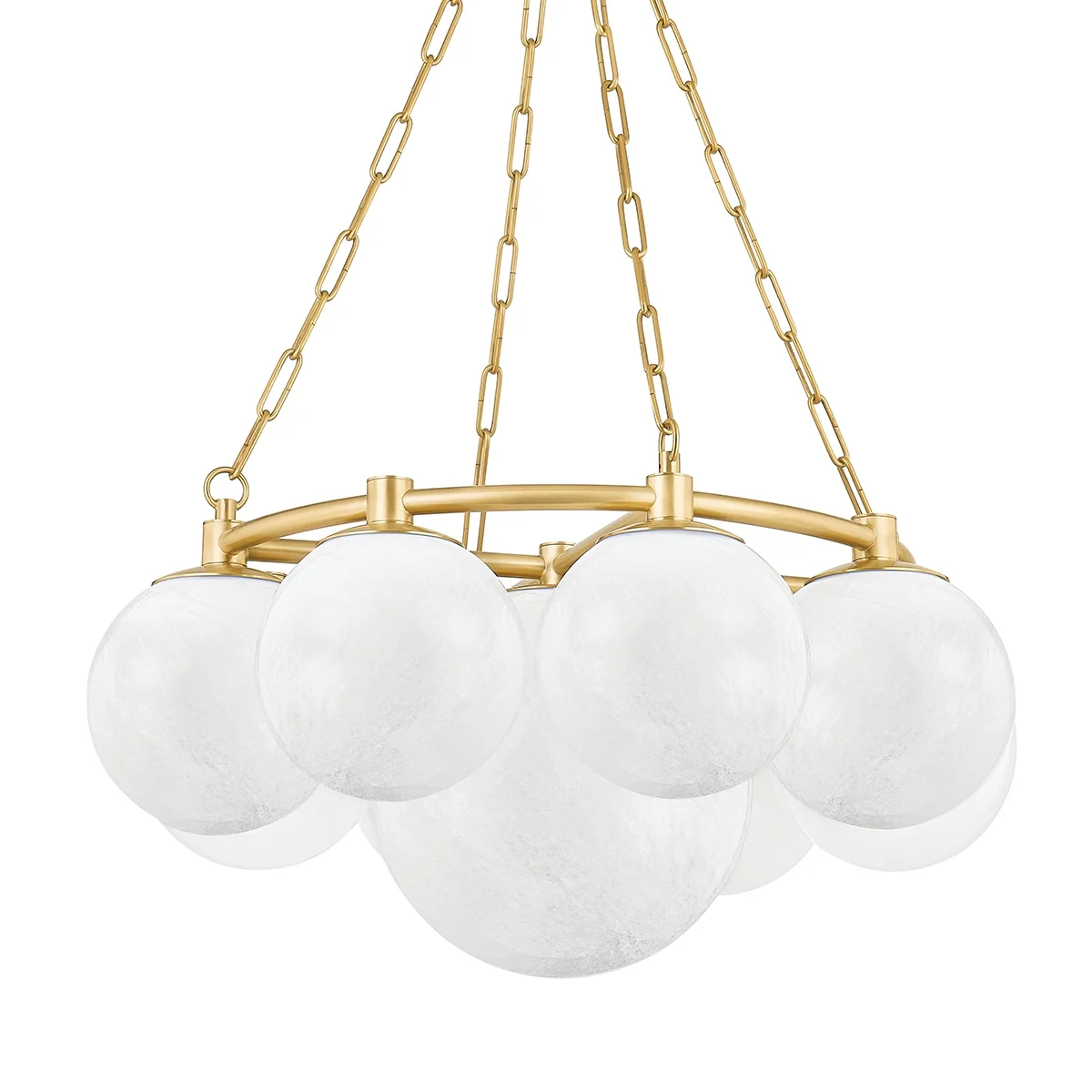Thornwood 9-Light Chandelier in Aged Brass