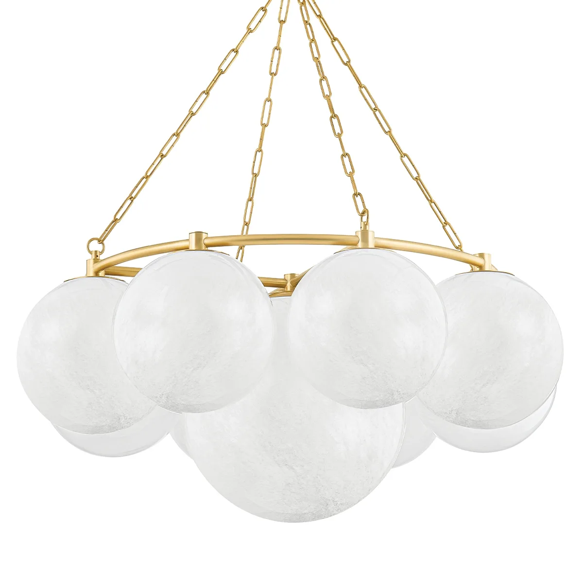 Thornwood 9-Light Chandelier in Aged Brass