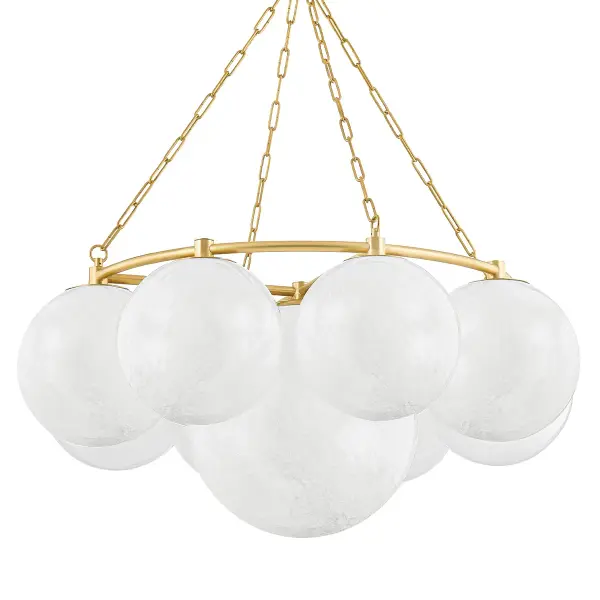 Thornwood 9-Light Chandelier in Aged Brass - Image 1