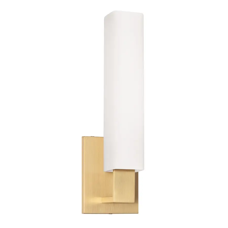 Livingston 1-Light Bath Bracket in Aged Brass