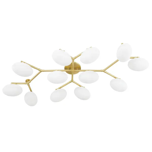 The Wagner delivers substantial illumination across nearly 60 inches of linear space. Its aged brass finish and opal etched glass create a sophisticated glow perfect for large dining areas and open-concept spaces.