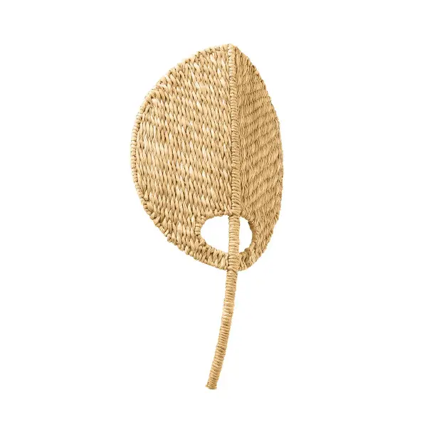 The Haverstraw brings nature indoors with its striking leaf-shaped silhouette and handwoven Abaca fiber texture. The oval cutout creates dramatic wall wash lighting while the natural material adds warmth and organic character to any space.