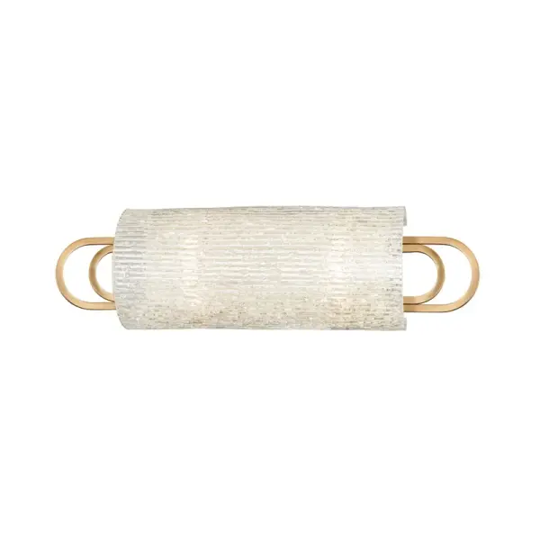 The Buckley LED Bath Bracket combines classic aged brass with modern LED efficiency. Its 18-inch width makes it ideal for double vanities, while the damp rating ensures reliable bathroom performance.