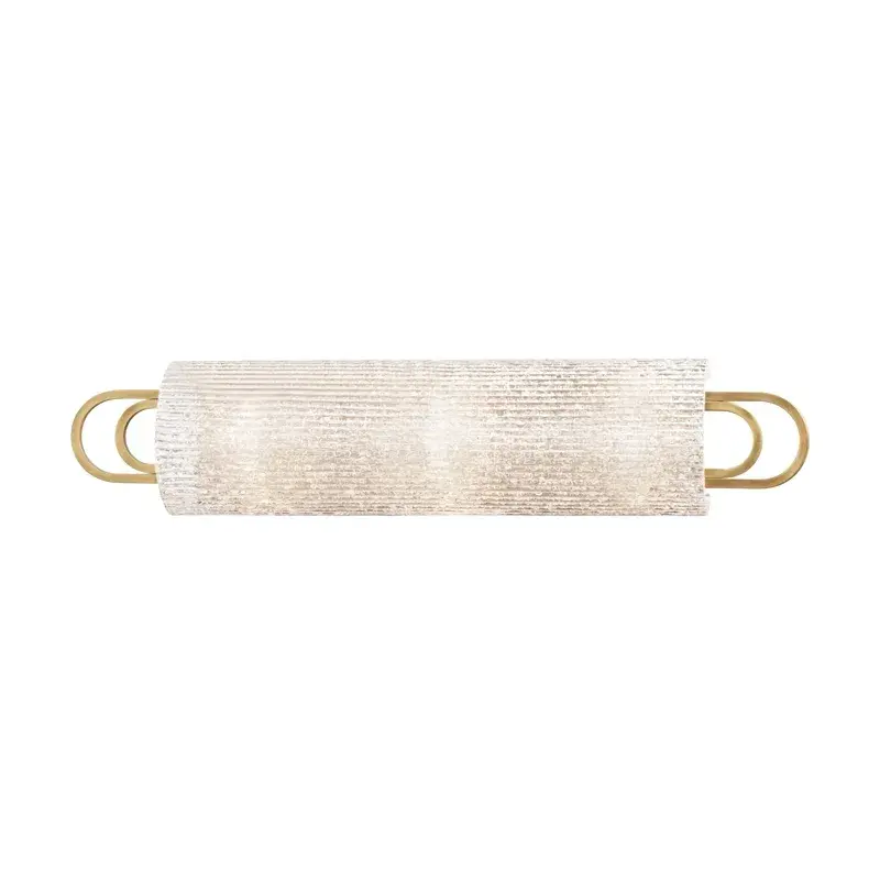Buckley 3-Light LED Bath Bracket in Aged Brass