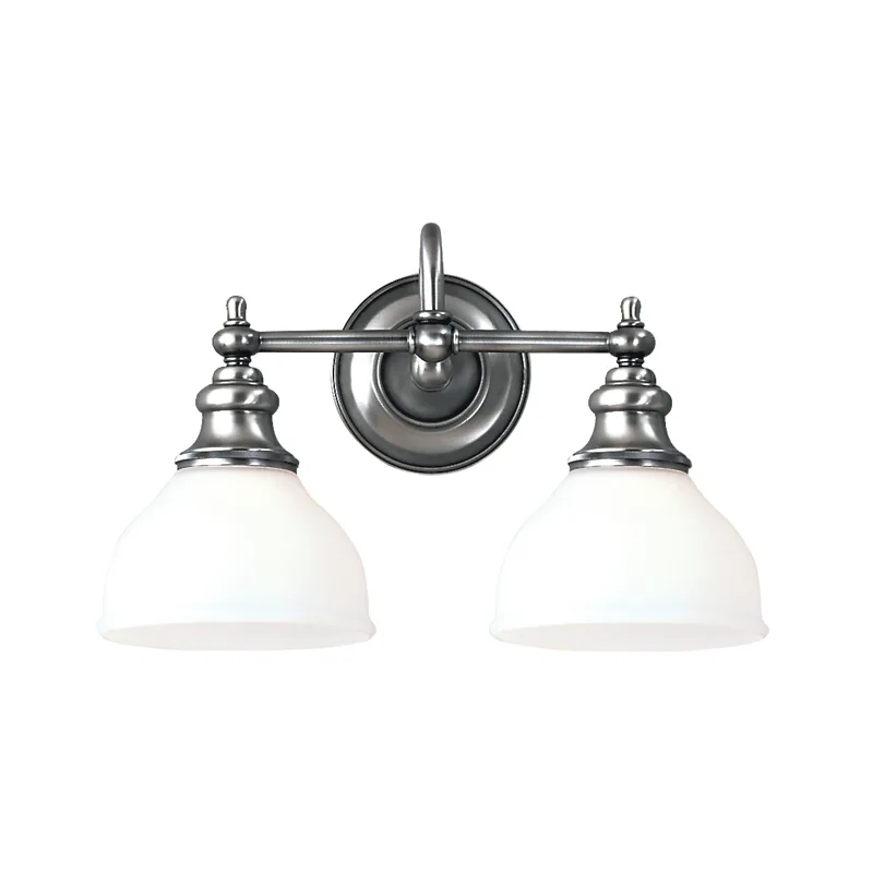 Sutton 2-Light Bath Bracket in Polished Nickel
