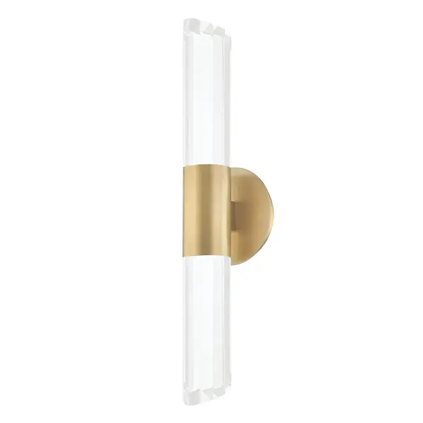 Rowe LED Wall Sconce in Aged Brass