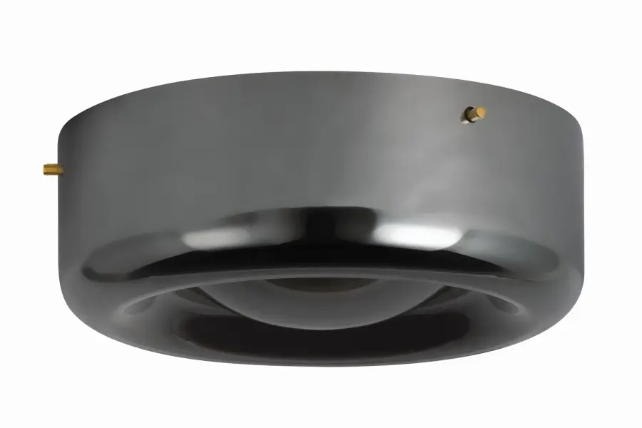 Eldred Semi-Flush Mount in Aged Brass - Image 1