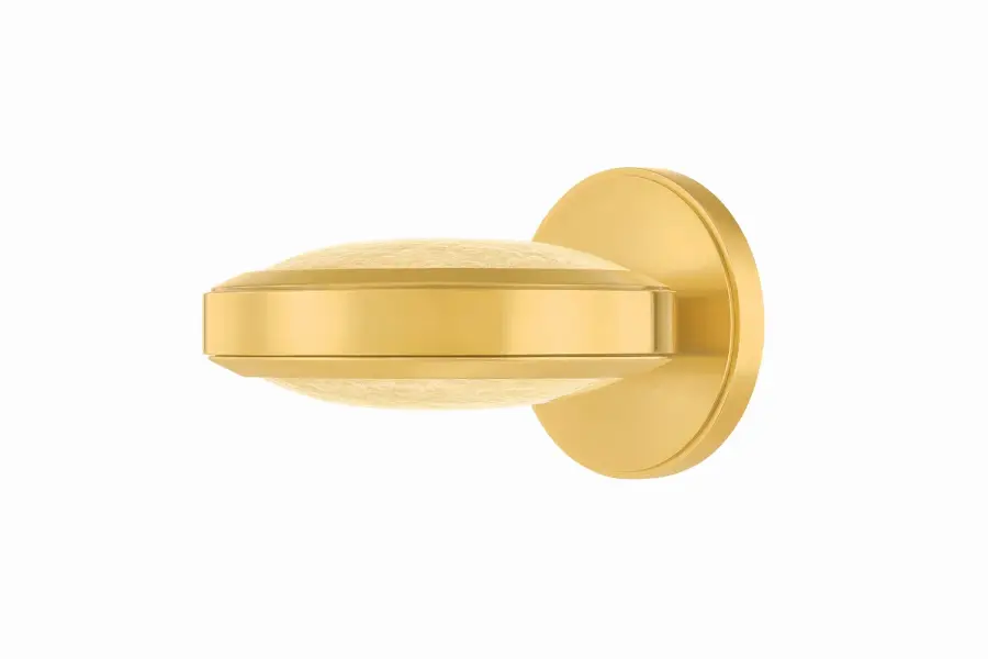 Harris LED Wall Sconce in Aged Brass - Image 1