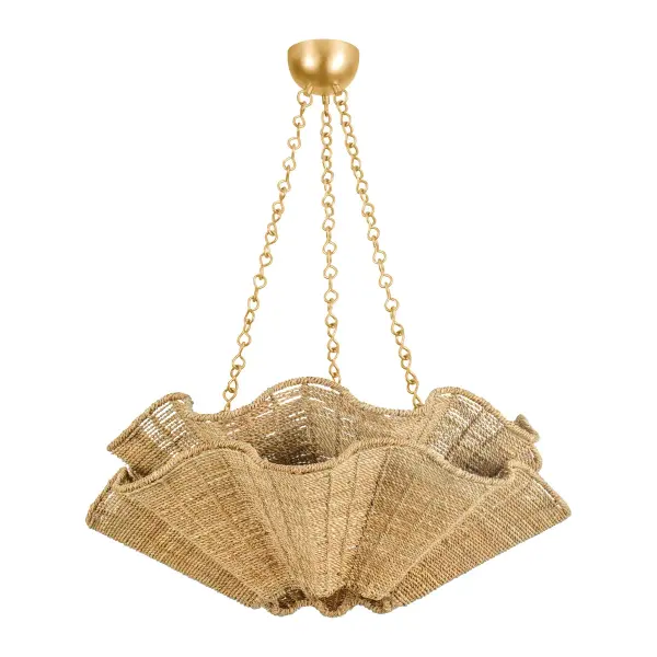 Hayworth 6-Light Chandelier in Vintage Gold Leaf - Image 1