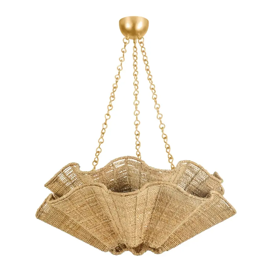 Hayworth 6-Light Chandelier in Vintage Gold Leaf - Image 1