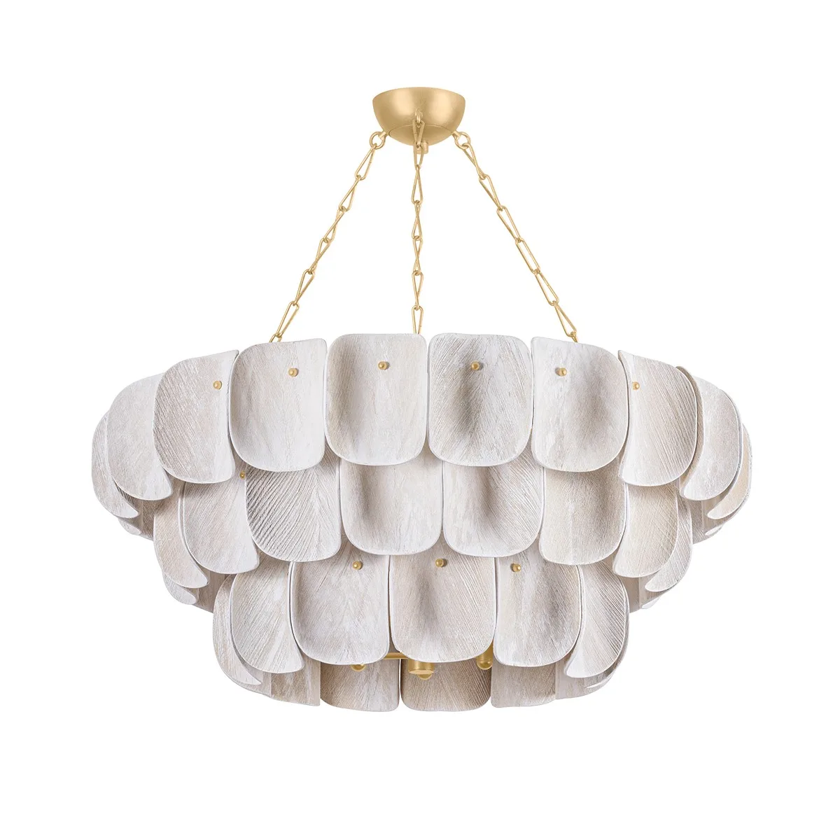 Amalfi 16-Light Chandelier in Vintage Gold Leaf