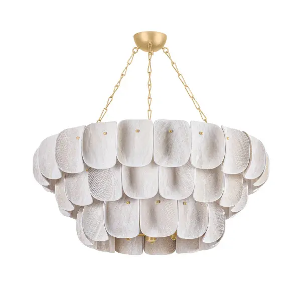 Amalfi 16-Light Chandelier in Vintage Gold Leaf - Image 1